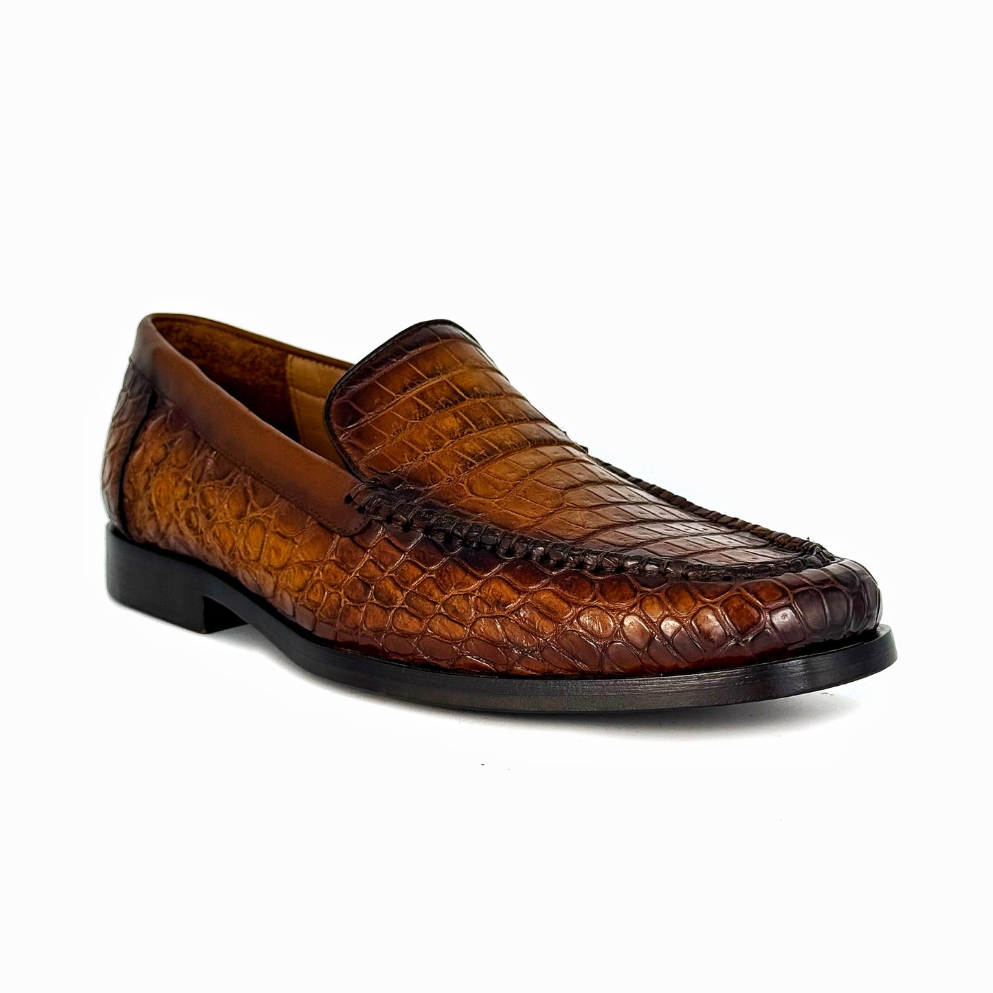 LIGHT BROWN CROCO PORTOFINO