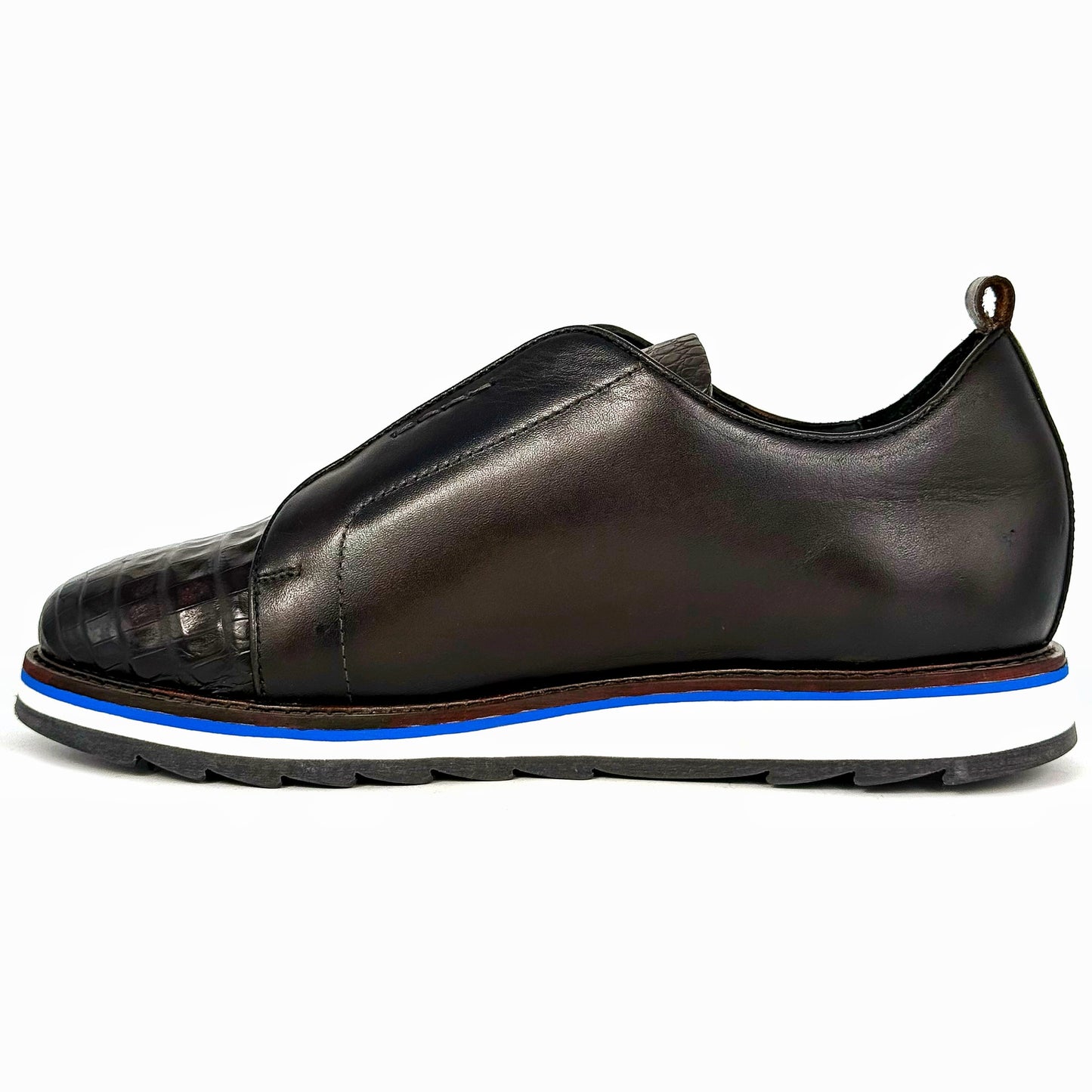DARK BROWN CROCO SNEAKER