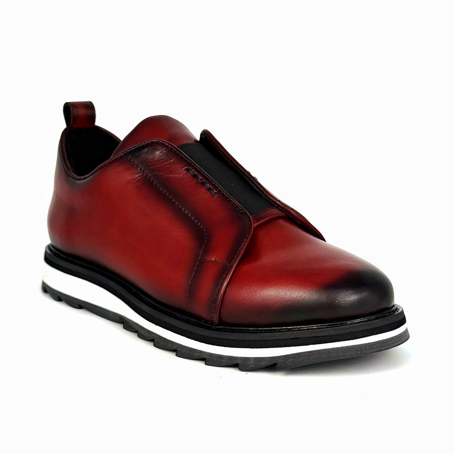 RED LEATHER SNEAKER