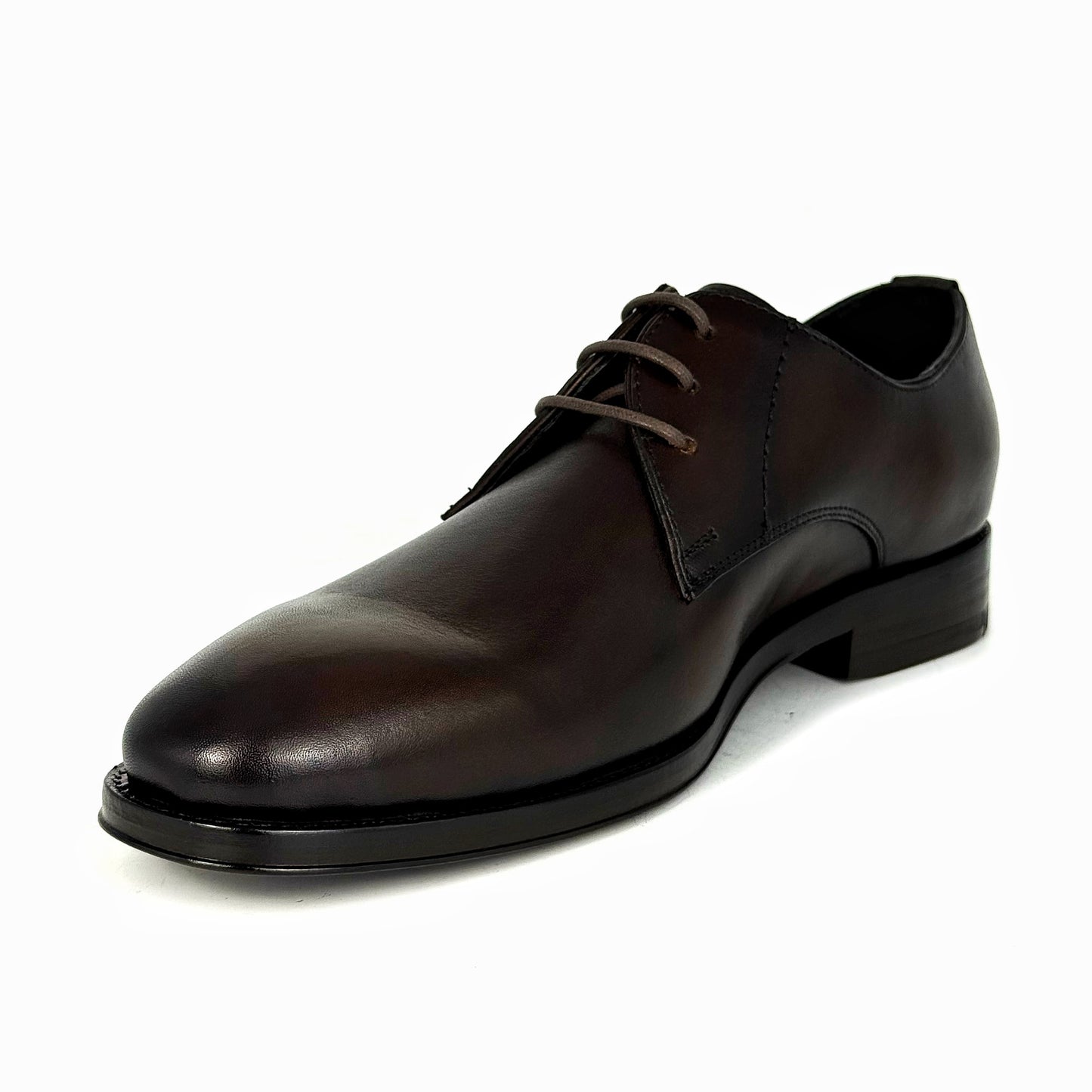 DARK BROWN LEATHER SALVATORE