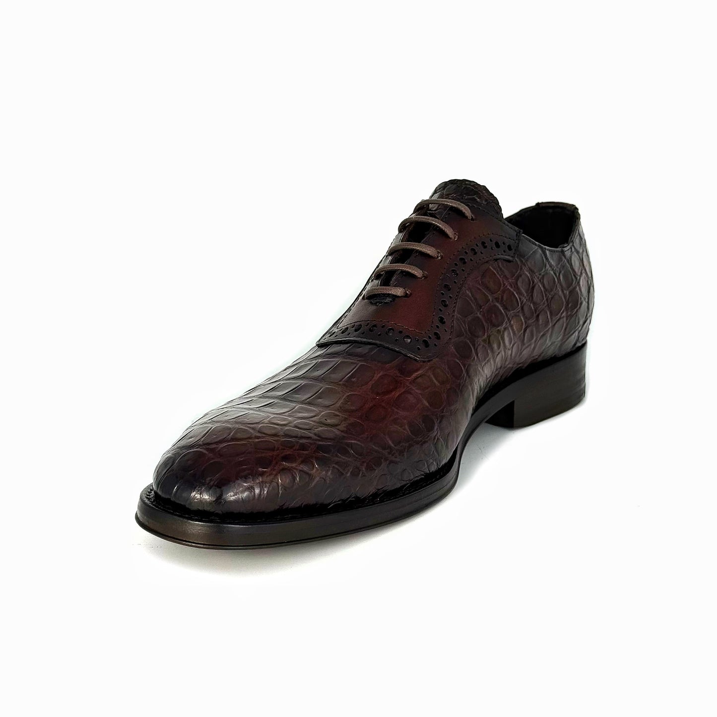 BROWN CROCO & LEATHER THOMAS