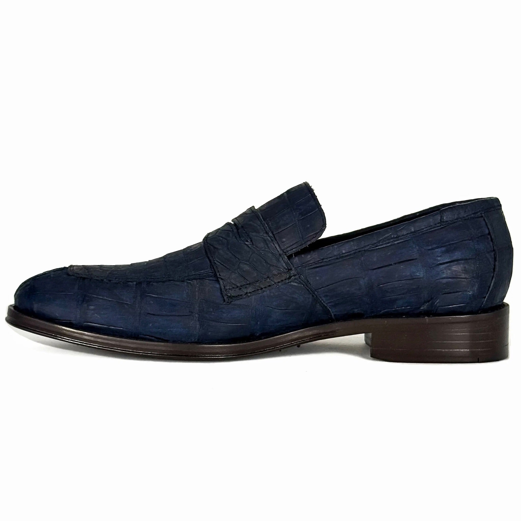 DORIAN COCODRILO BLUE NOBUCK