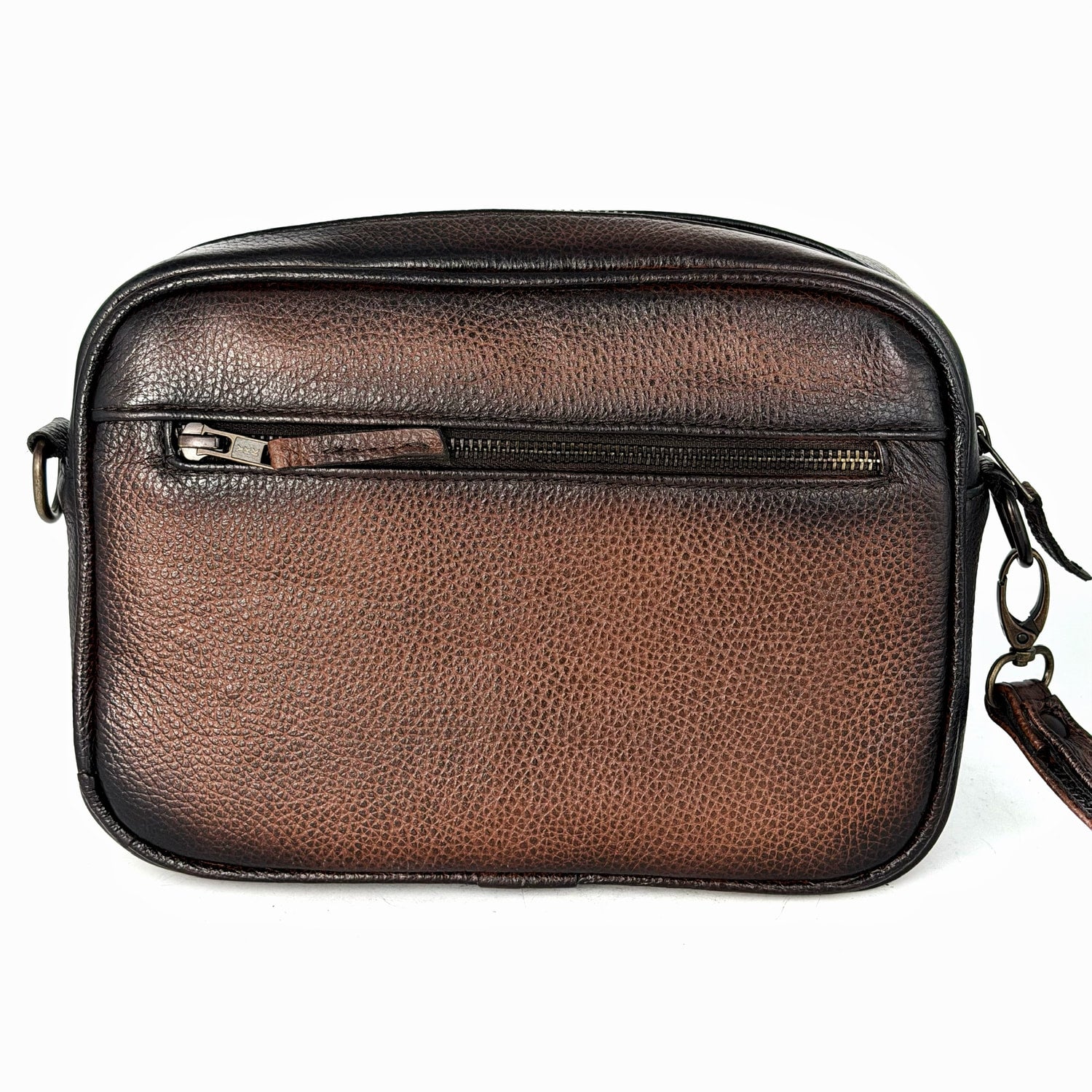 BANDOLERA TWO BAG VENADO BROWN