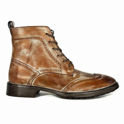 PETER BOOTS PIEL BROWN RUSTICO