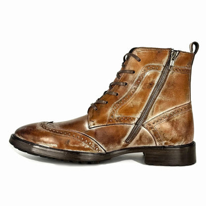 PETER BOOTS PIEL BROWN RUSTICO