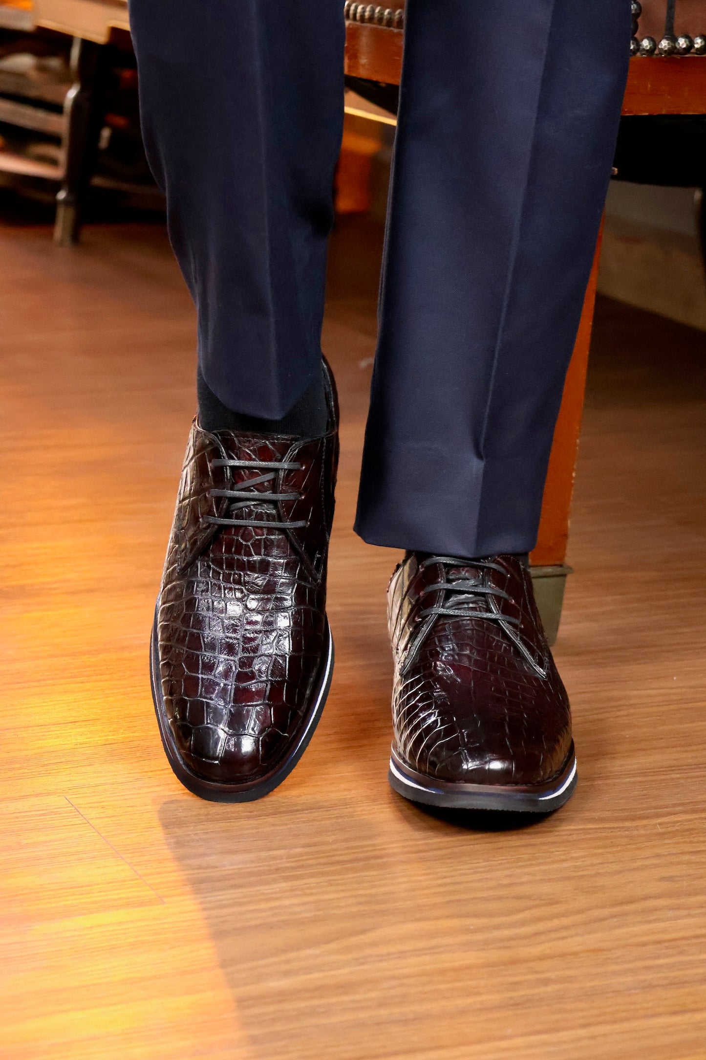 SNEAKER COCODRILO WINE