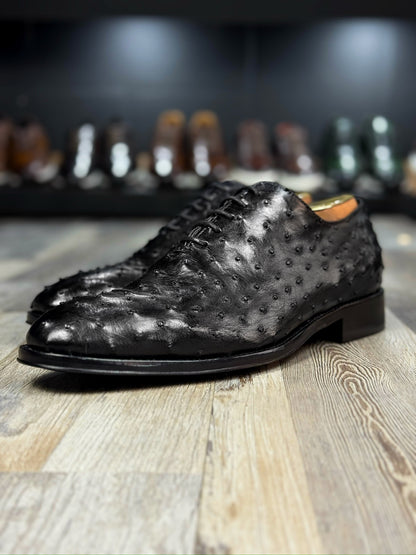 HUGO WHOLECUT OSTRICH BLACK 