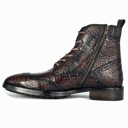 PETER BOOTS COCODRILO FUSCUS BROWN