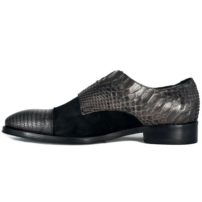 DANIEL GAMUZA LIZARD & PITON GREY BLACK