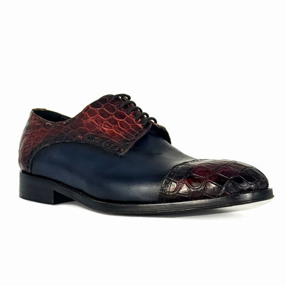 SAUL COCODRILO & PIEL BLUE RED