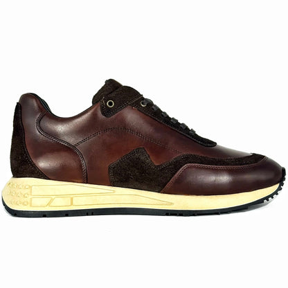 SNEAKER LUCIÓ PIEL & GAMUZA BROWN