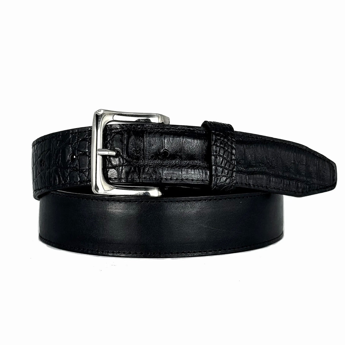 CINTO PIEL & COCODRILO BLACK