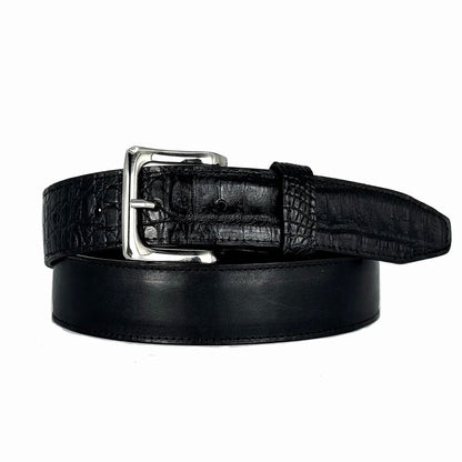CINTO PIEL & COCODRILO BLACK