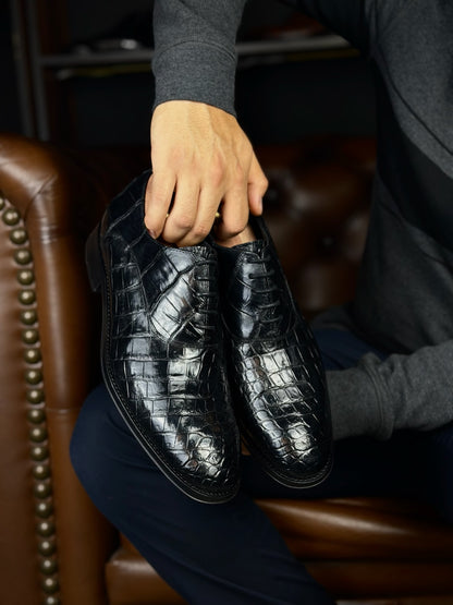 ALEXANDER CROCODILE BLACK