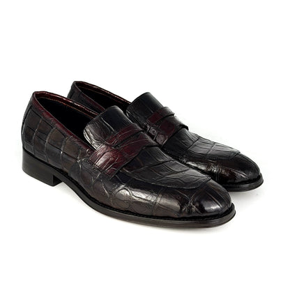 DORIAN CROCODILE BROWN &amp; WINE 