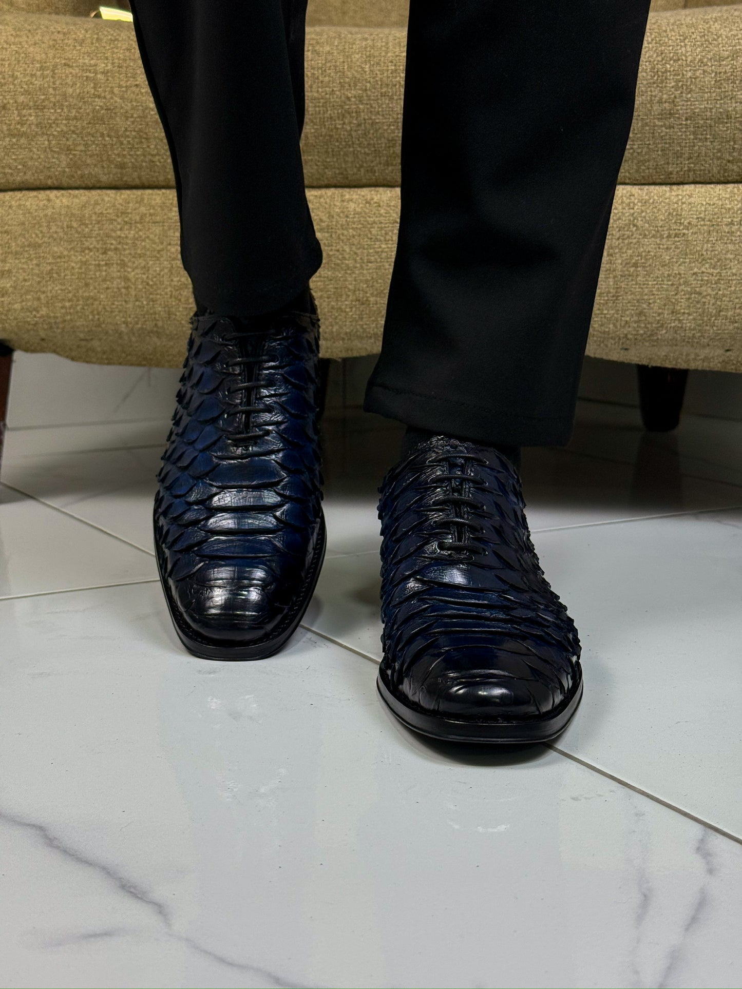 NAVY BLUE PYTHON HUGO