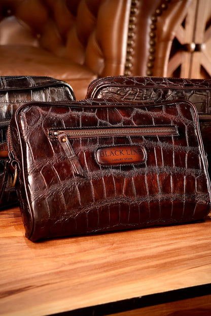BANDOLERA COCODRILO BROWN