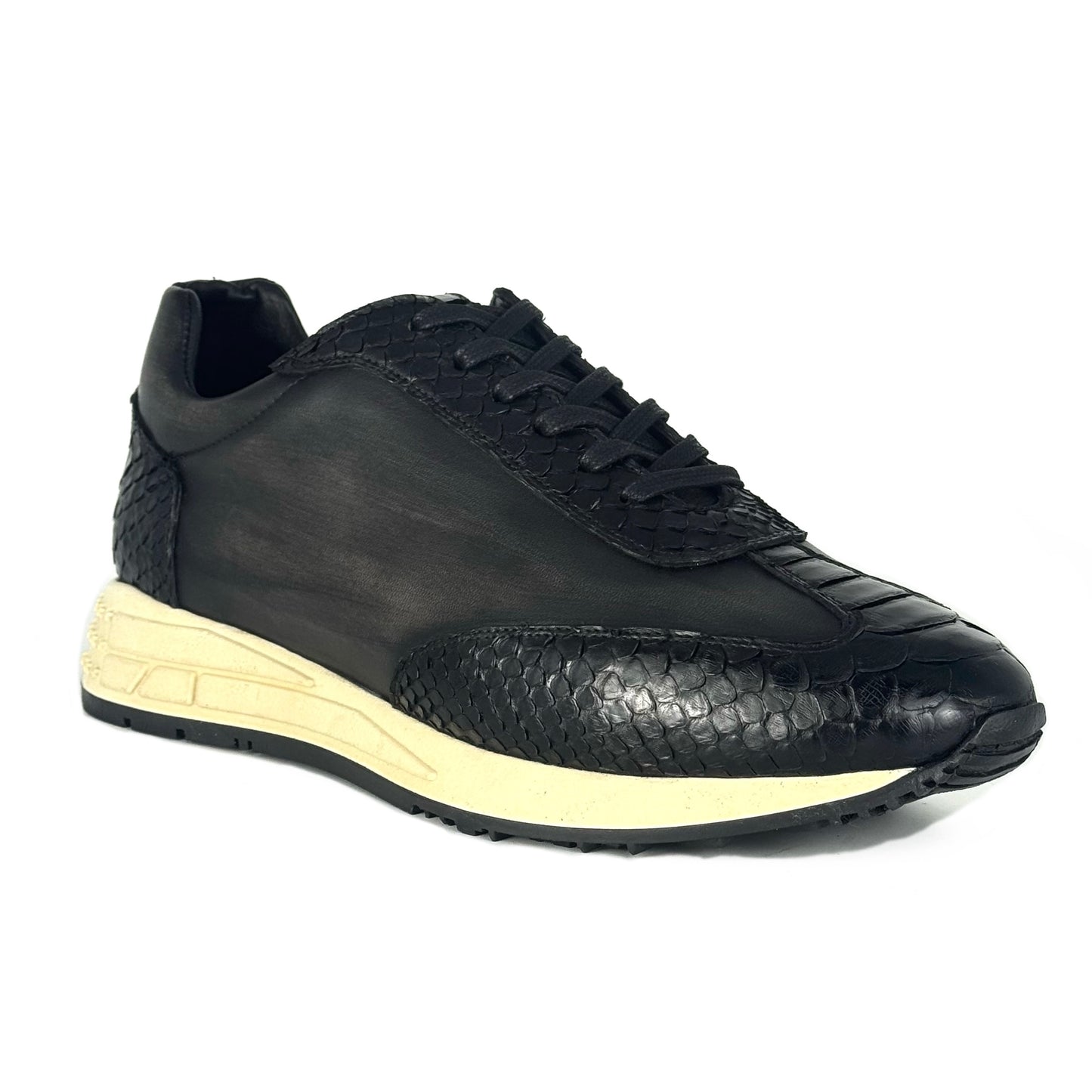 SNEAKER PITON & PIEL GREY