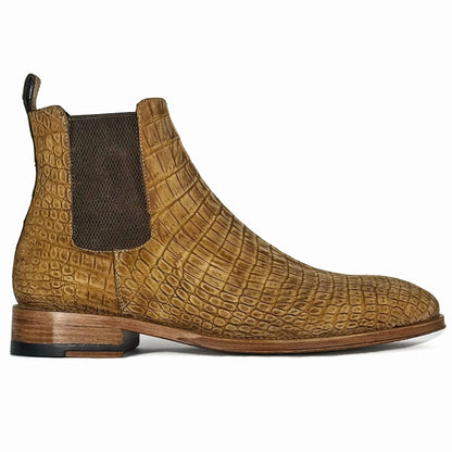 SAMUEL CHELSEA COCODRILO NOBUCK BEIGE