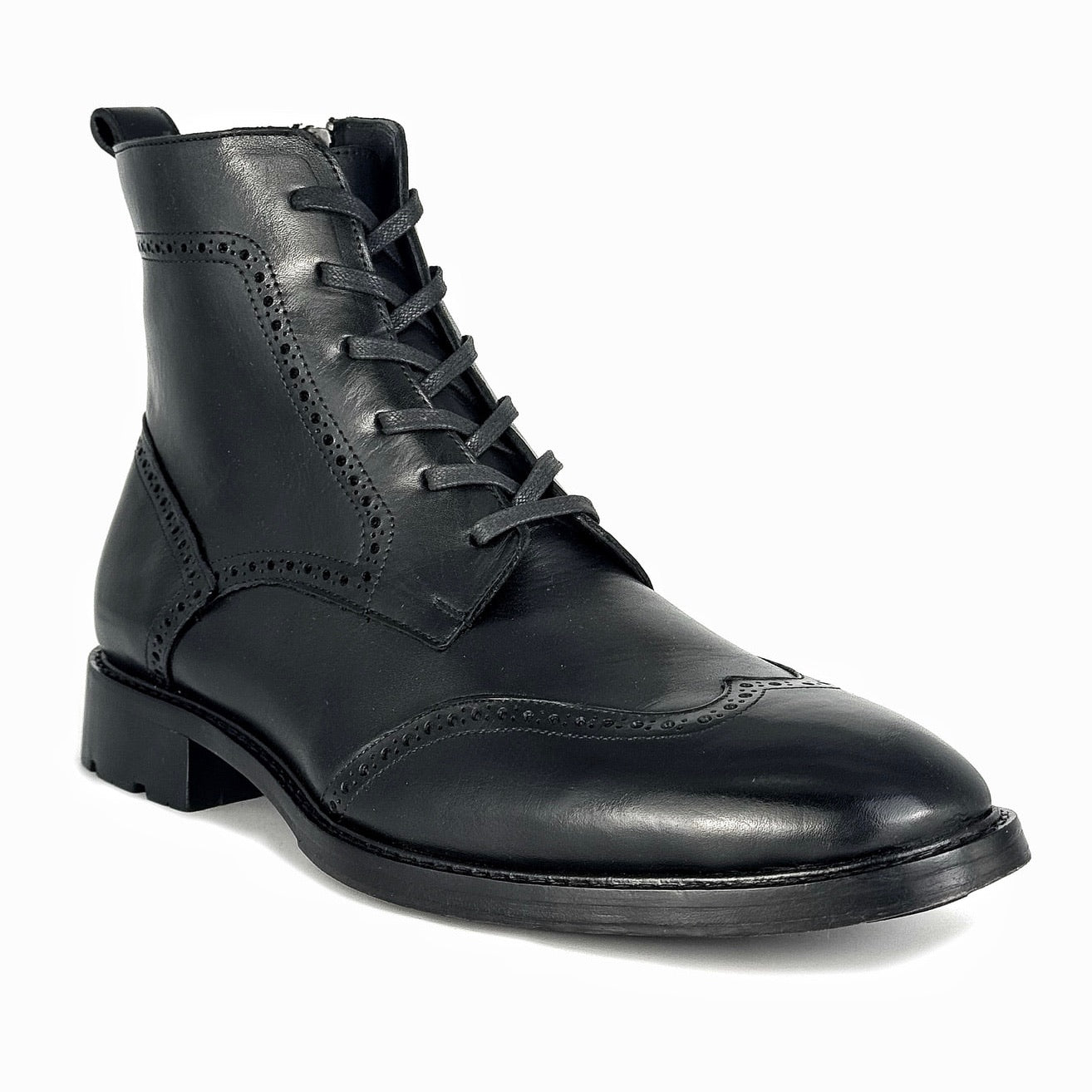 PETER BOOTS BLACK LEATHER