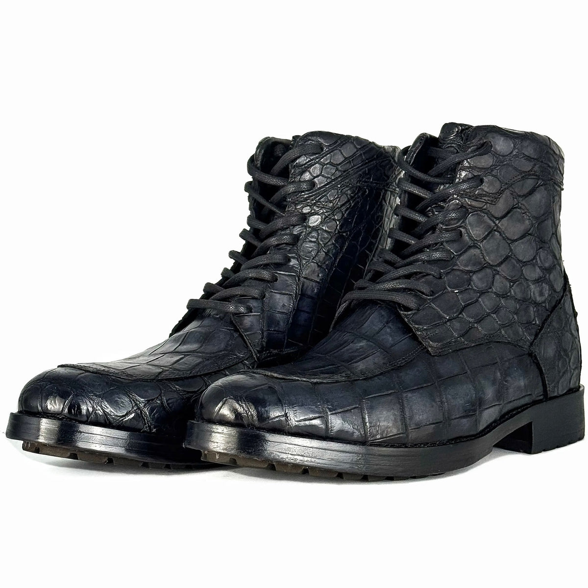 JULIUS COCODRILO GREY BLUE BOOTS