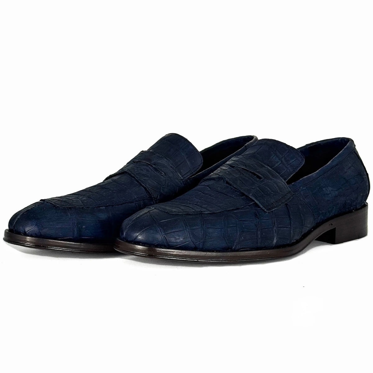 DORIAN COCODRILO BLUE NOBUCK