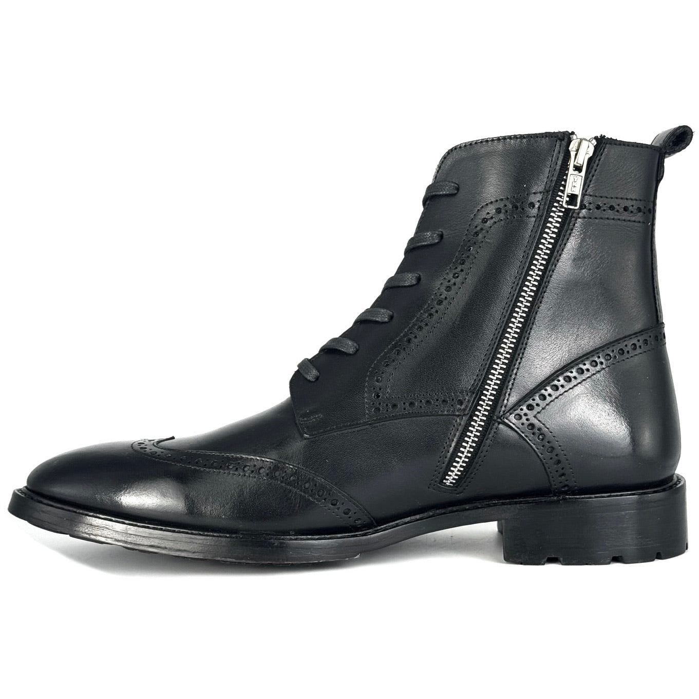 PETER BOOTS BLACK LEATHER