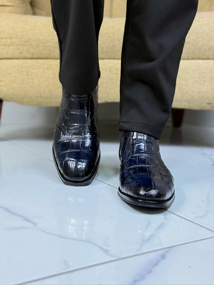 NAVY BLUE CROCO DILAN