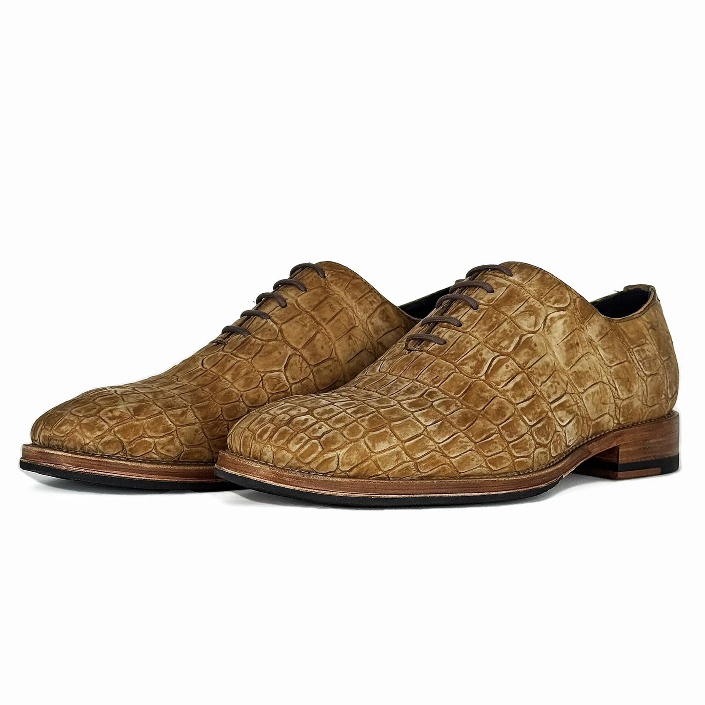 HUGO WHOLECUT COCODRILO NOBUCK BEIGE