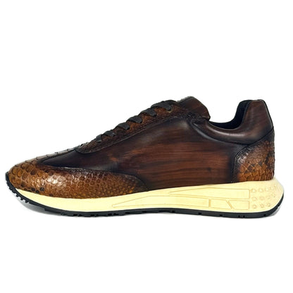 JAMES SNEAKER PITON & PIEL HONEY