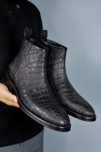 ANDREW COCODRILO BLACK NOBUCK