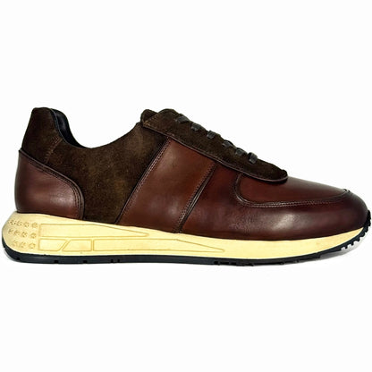 SNEAKER PIEL & GAMUZA BROWN