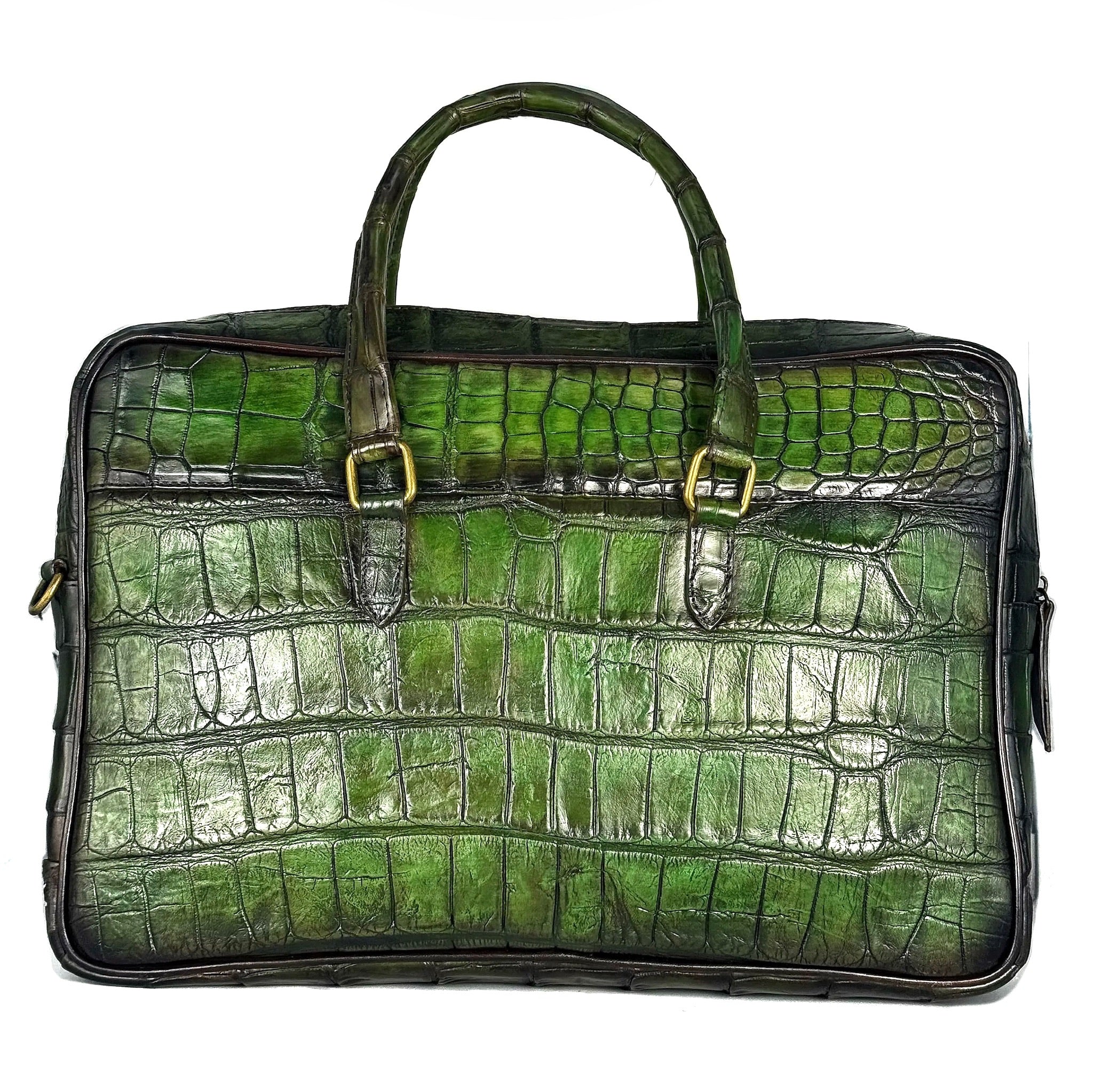 PORTAFOLIO COCODRILO ALLIGATOR GREEN