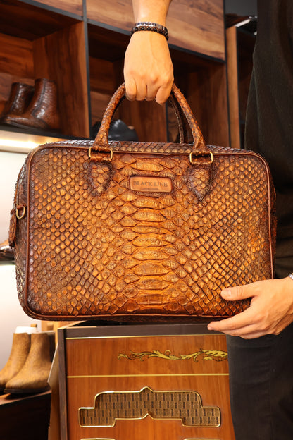 PITON BROWN BRIEFCASE