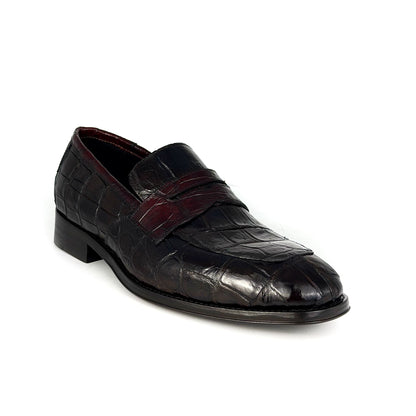 DORIAN CROCODILE BROWN &amp; WINE 