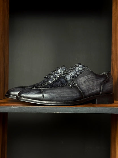 CRISTIAN PIEL & COCODRILO PATINA GREY