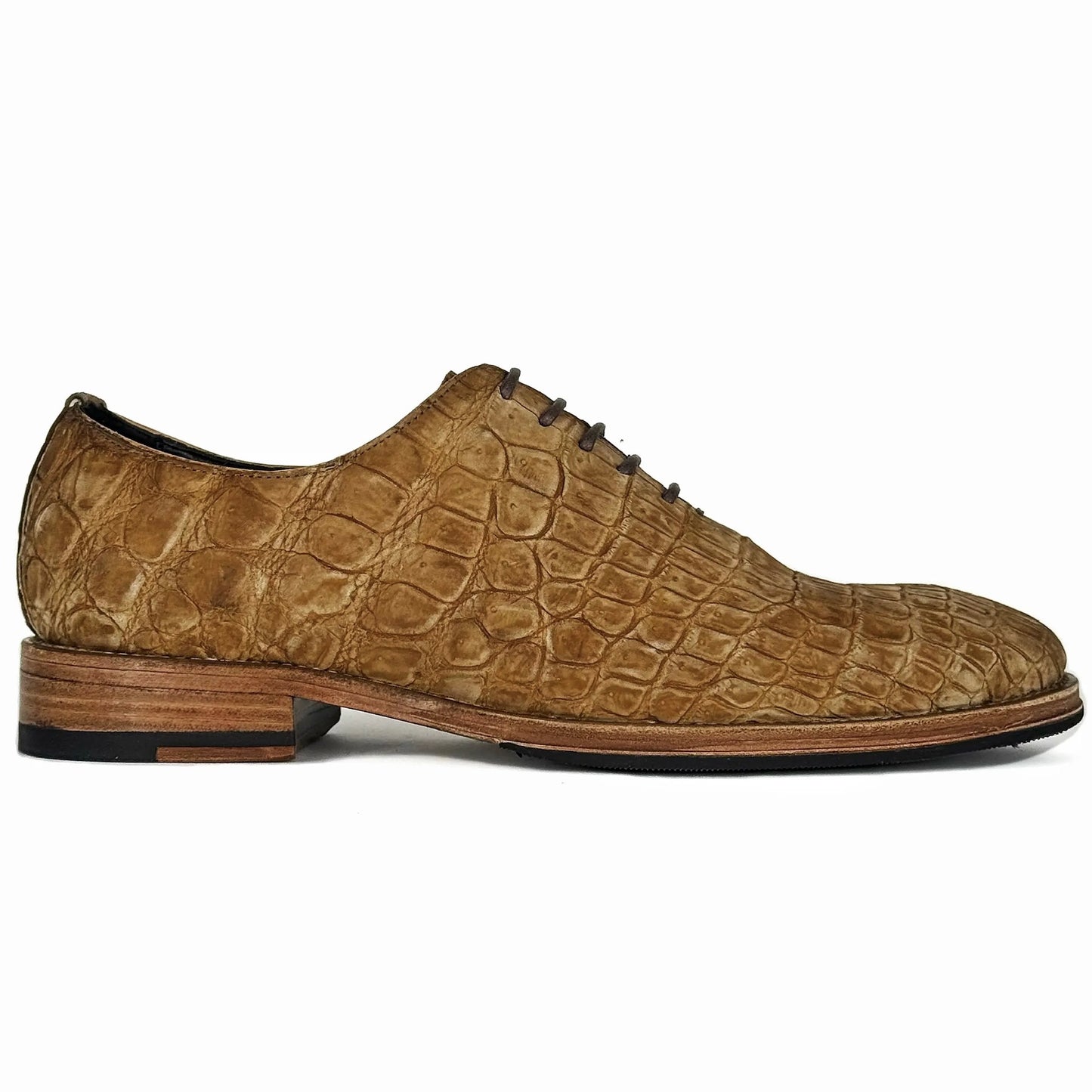HUGO WHOLECUT COCODRILO NOBUCK BEIGE