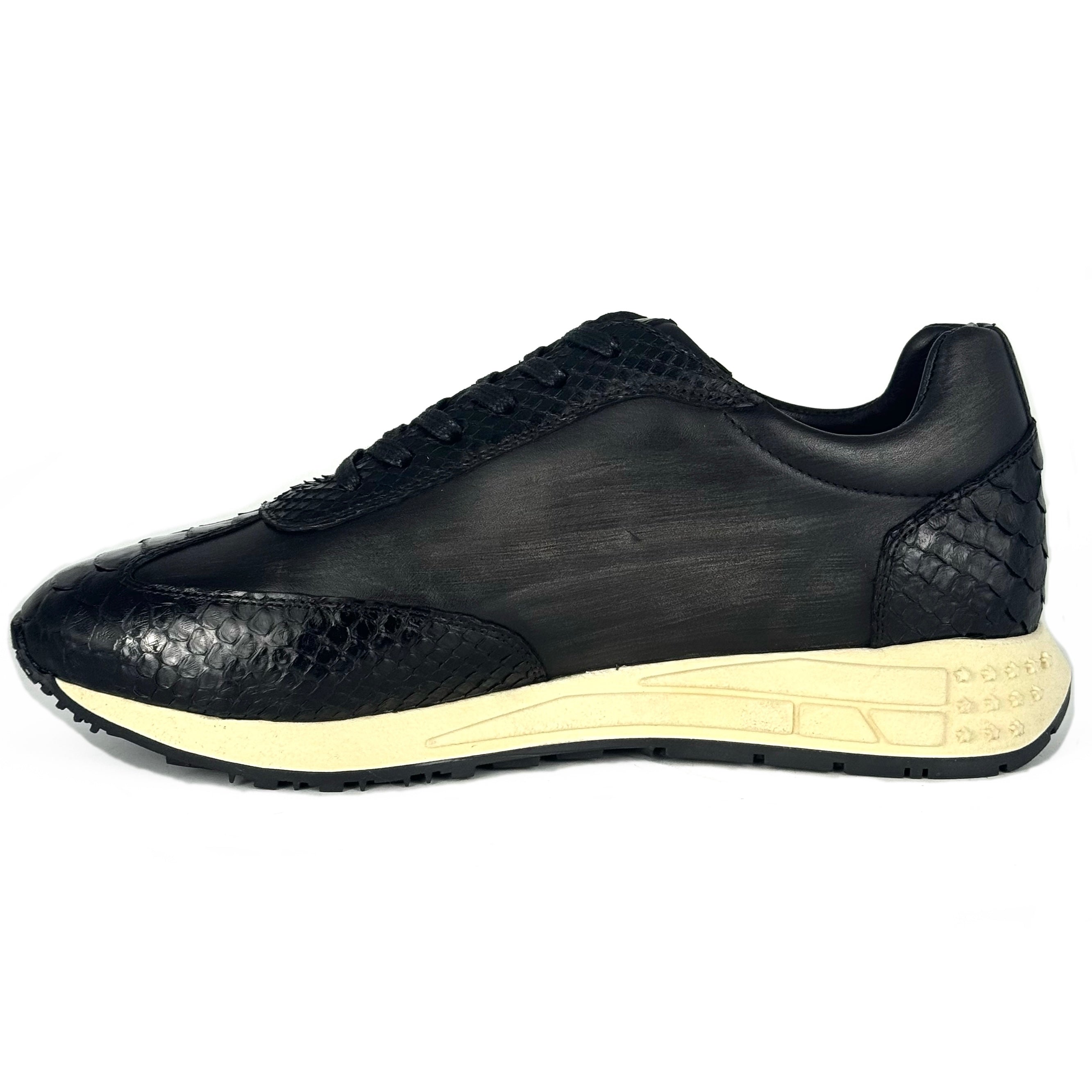 SNEAKER PITON & PIEL GREY