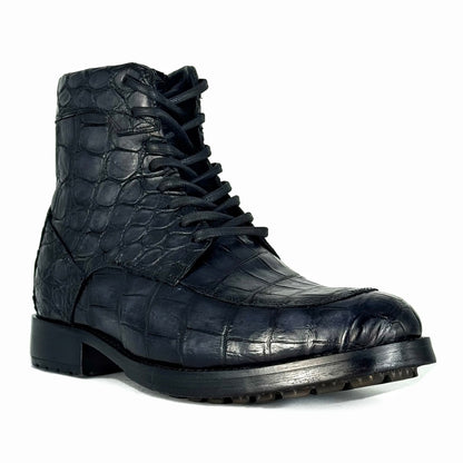 JULIUS COCODRILO GREY BLUE BOOTS