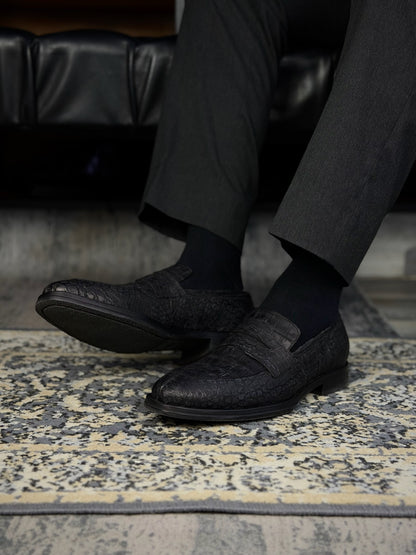 DORIAN COCODRILO BLACK NOBUCK