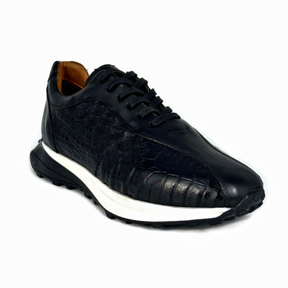 BLACK CROCO SNEAKER