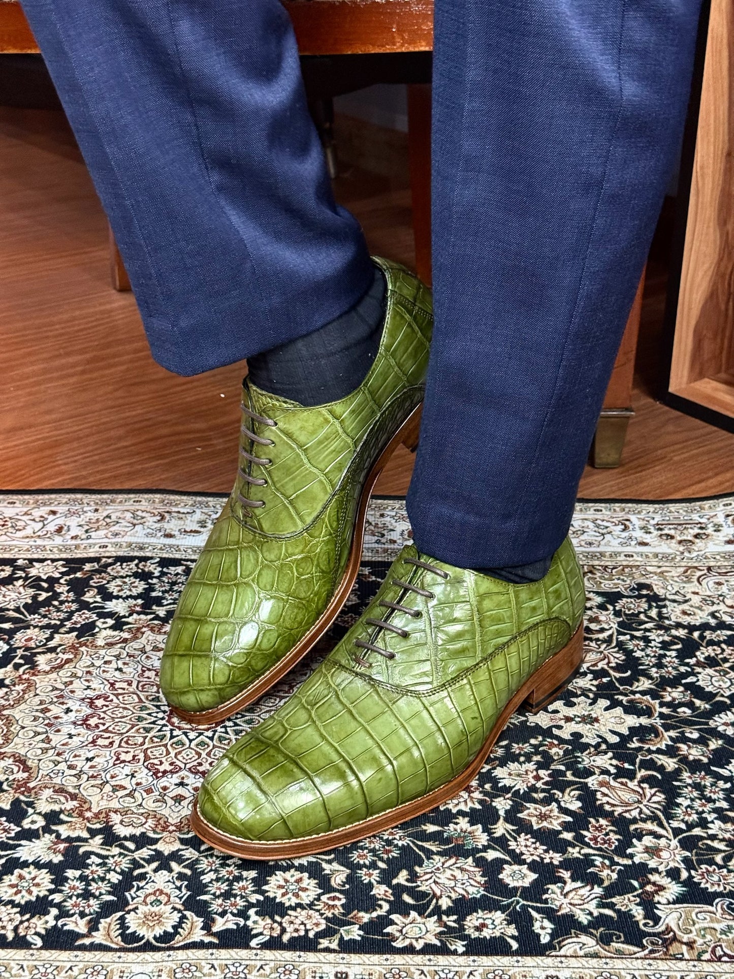 ALEXANDER COCODRILO SIAMES GREEN