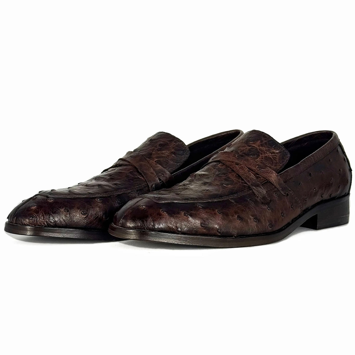 LEONARDO OSTRICH BROWN 