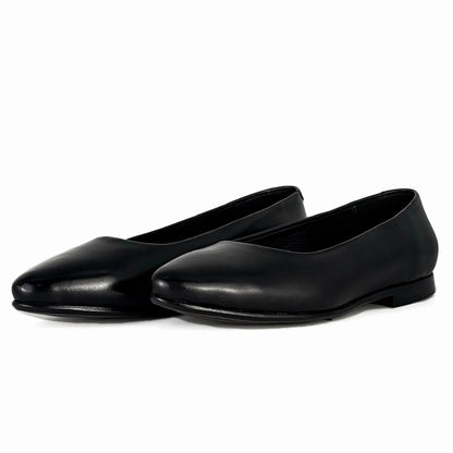 BALERINA EVA PIEL BLACK DAMA