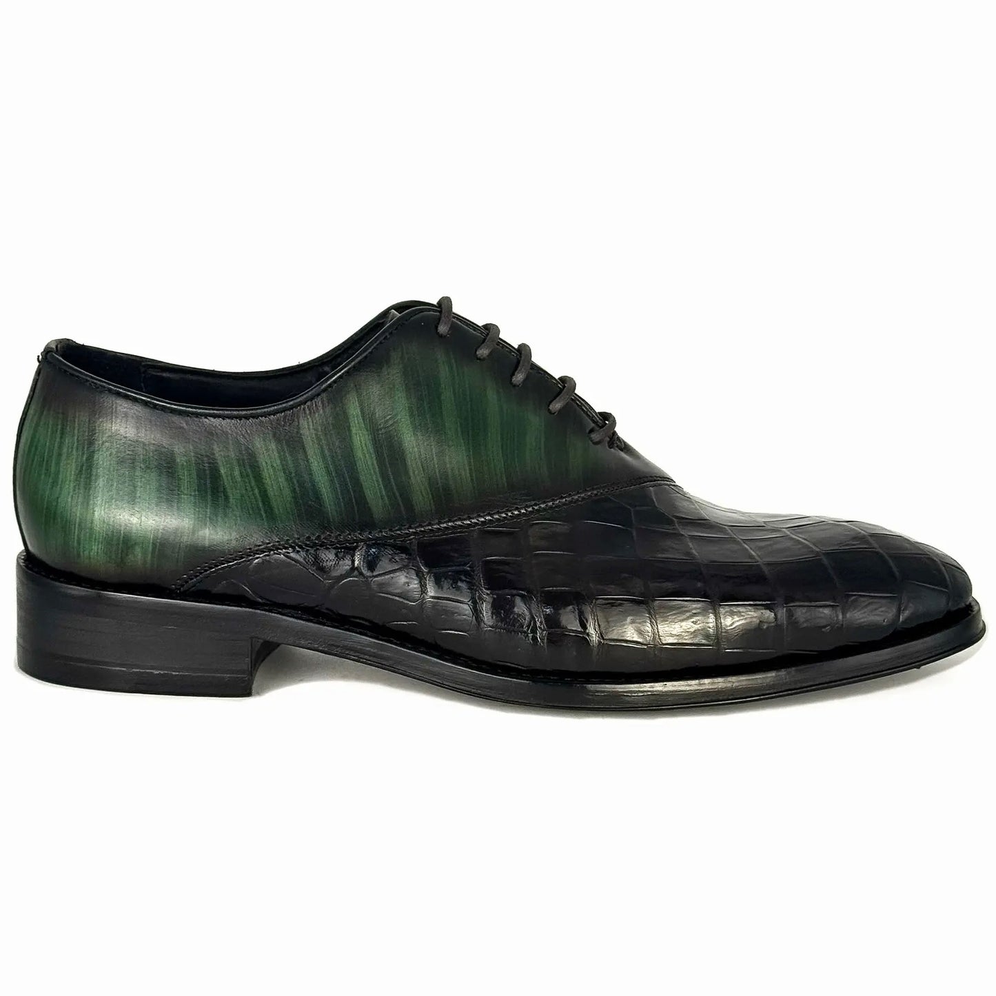 MARQUES COCODRILO PIEL PATINA GREEN & BROWN