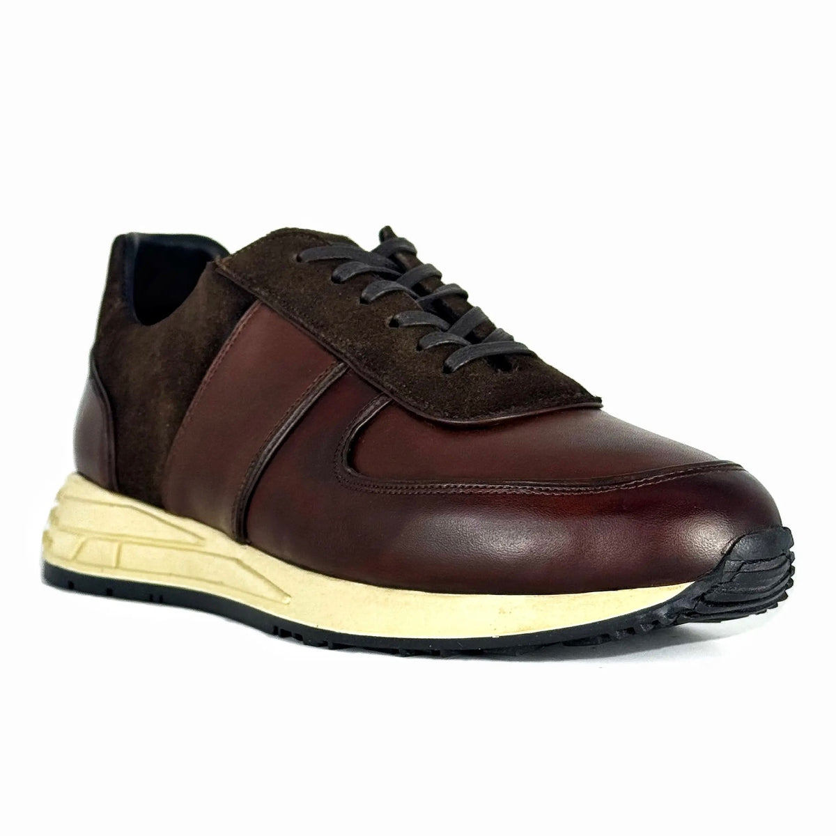 SNEAKER PIEL & GAMUZA BROWN