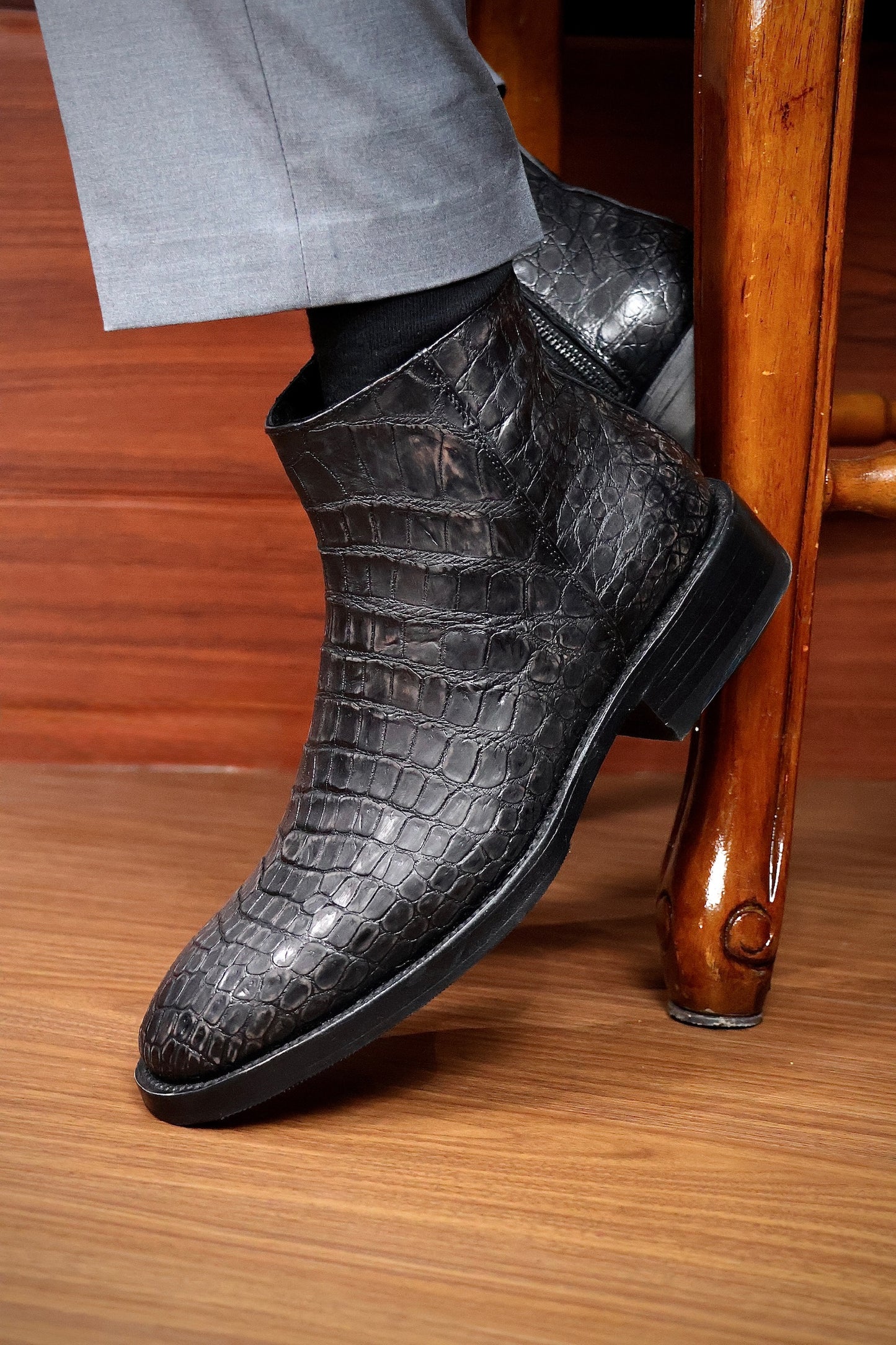 ANDREW COCODRILO BLACK NOBUCK