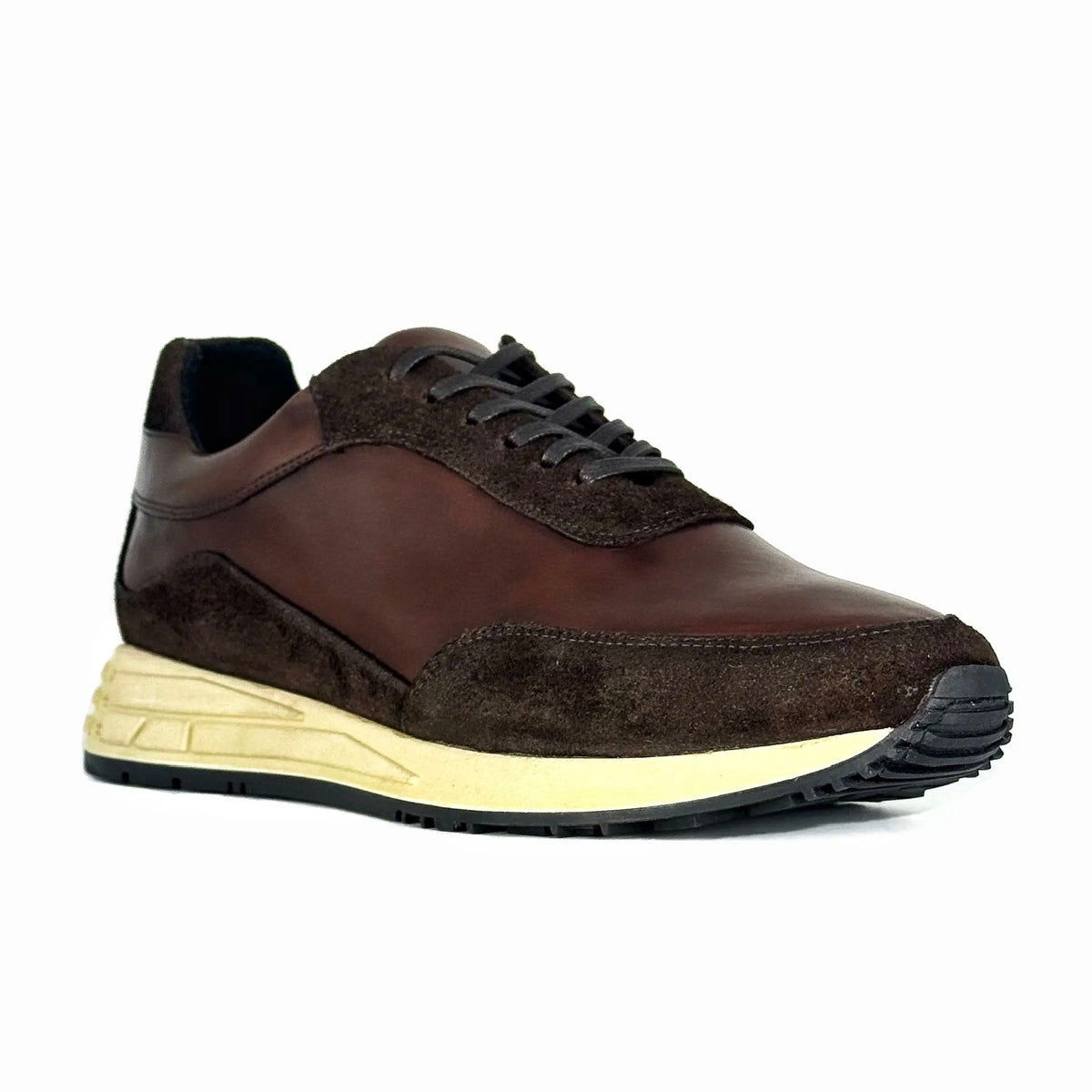 SNEAKER PIEL & GAMUZA BROWN