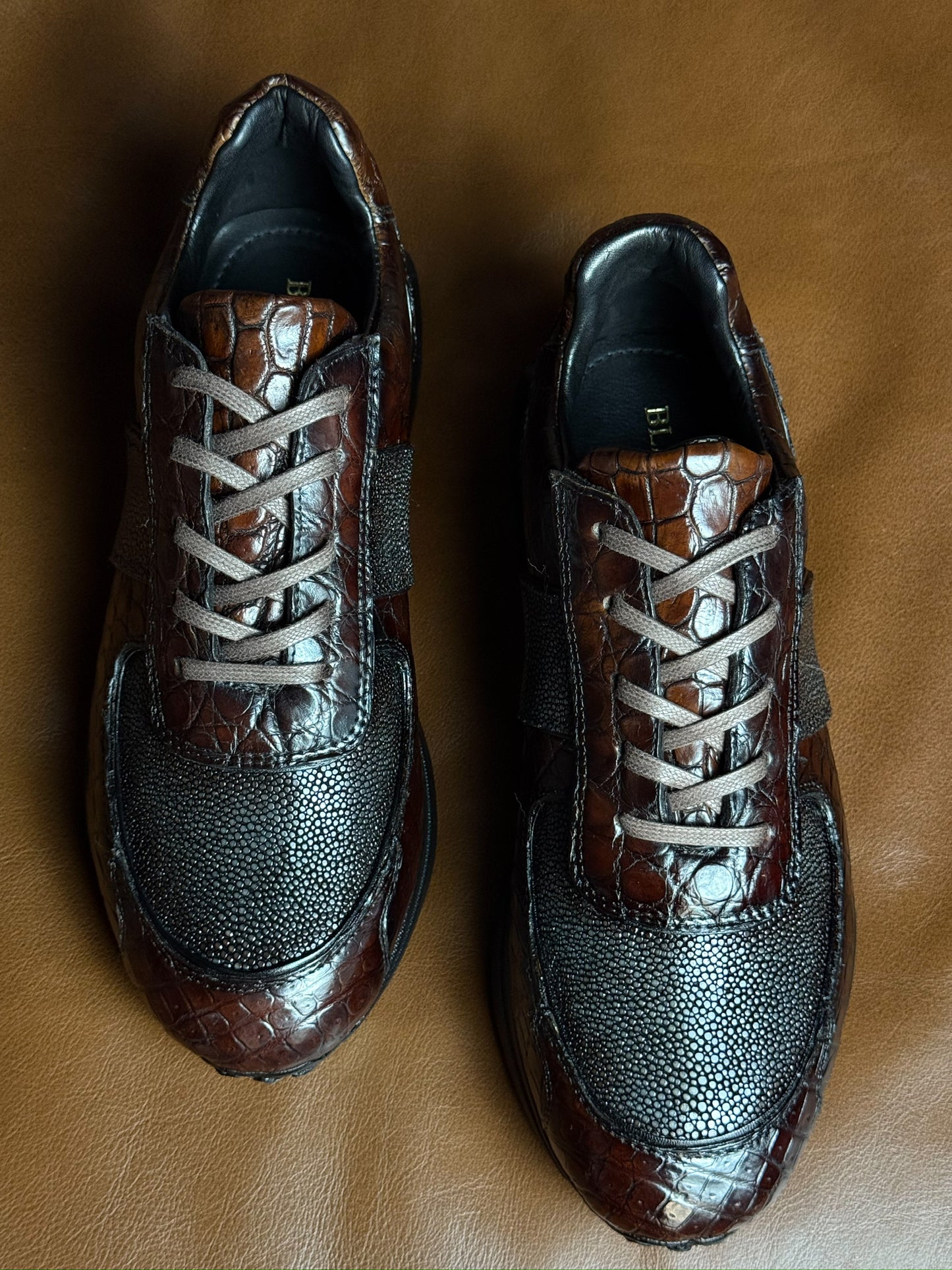 URIEL SNEAKER CROCODILE AND MANTA RAY 