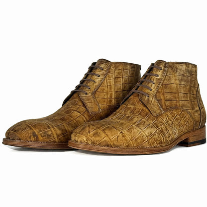 LEONEL COCODRILO NOBUCK BEIGE